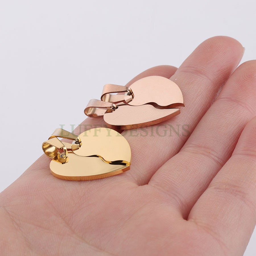 Split Heart Charm