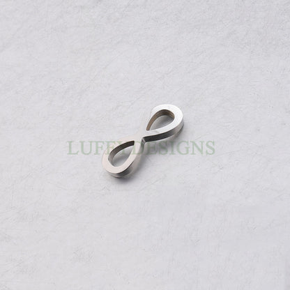 10pcs Infinity Charms, Infinity Pendant 20x8mm/17x7mm, Infinity Link Connector, Small Infinity Charm, 18k Gold plated Stainless Steel