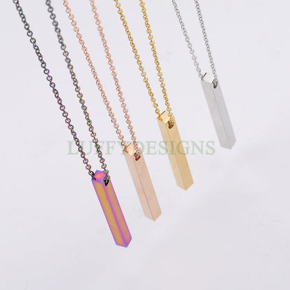 Blank bar necklace