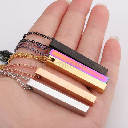 Blank bar necklace