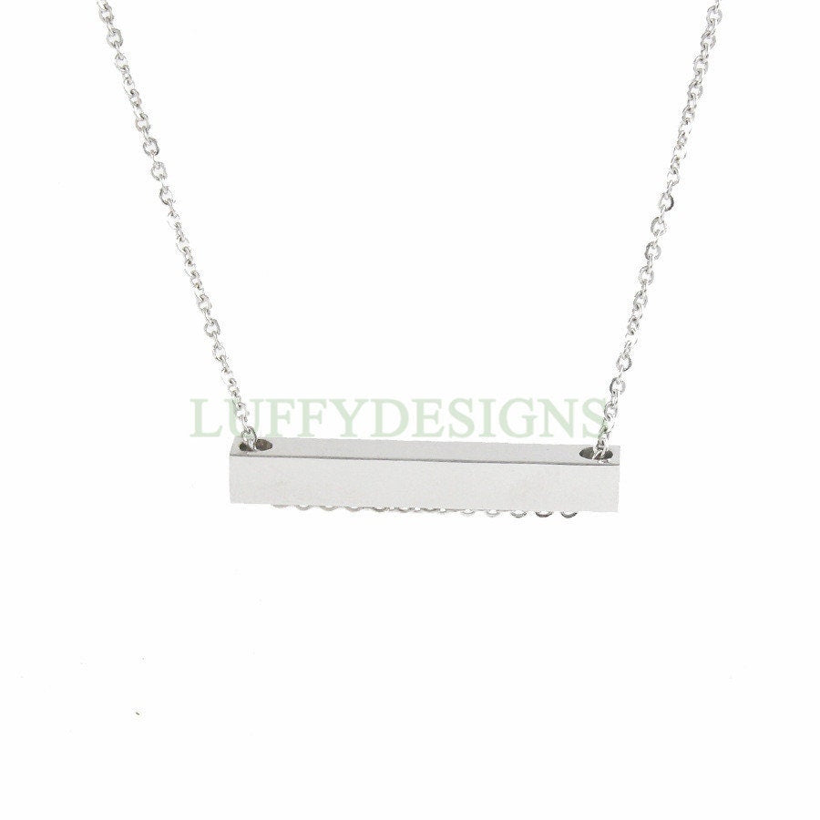 Blank bar necklace