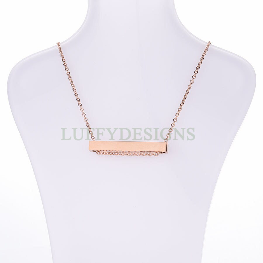 Blank bar necklace