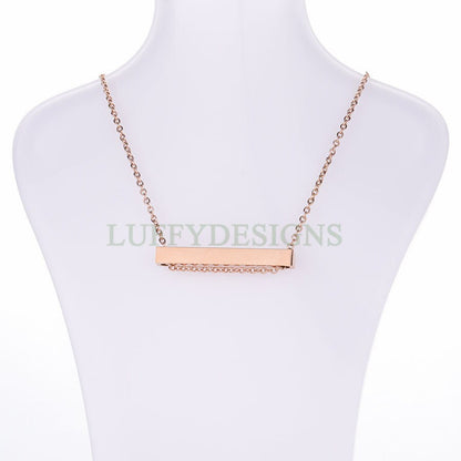Blank bar necklace