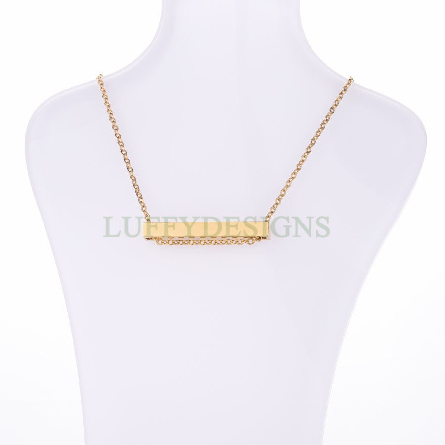 Blank bar necklace