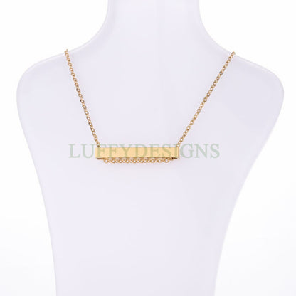 Blank bar necklace