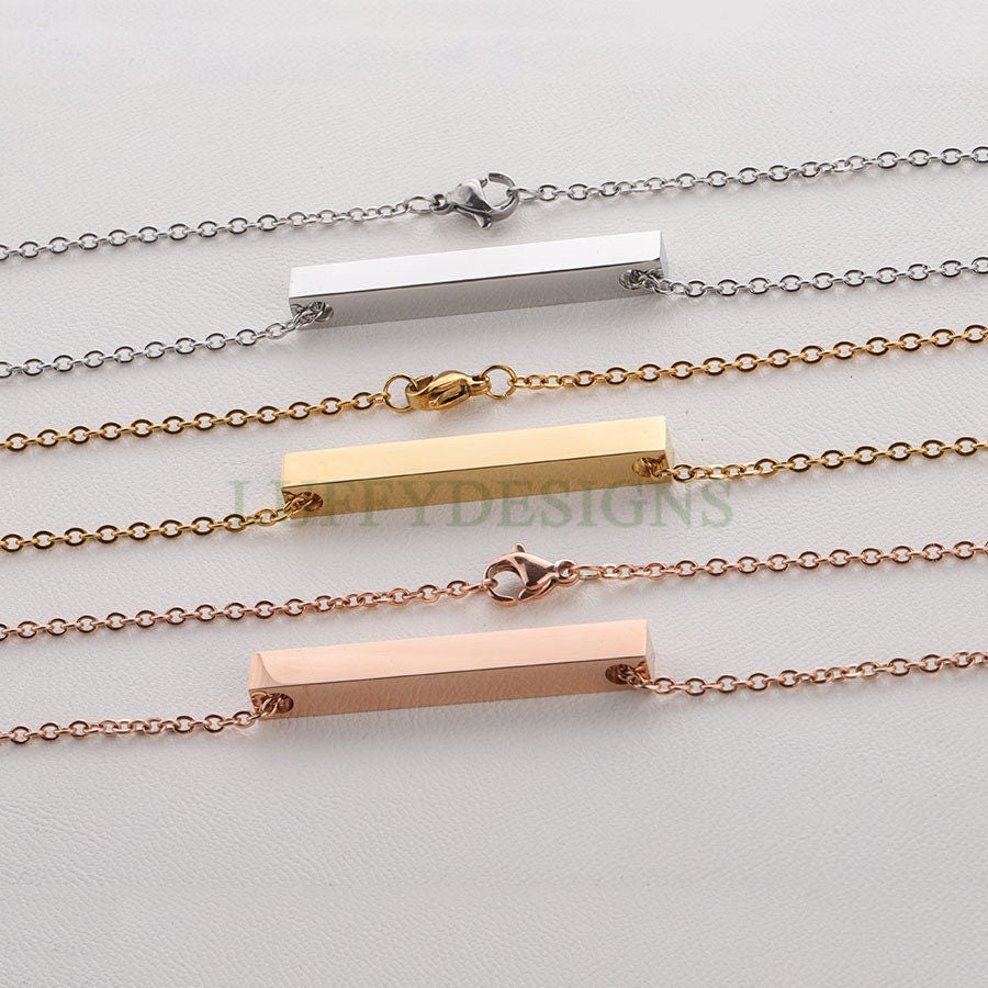 Blank bar necklace