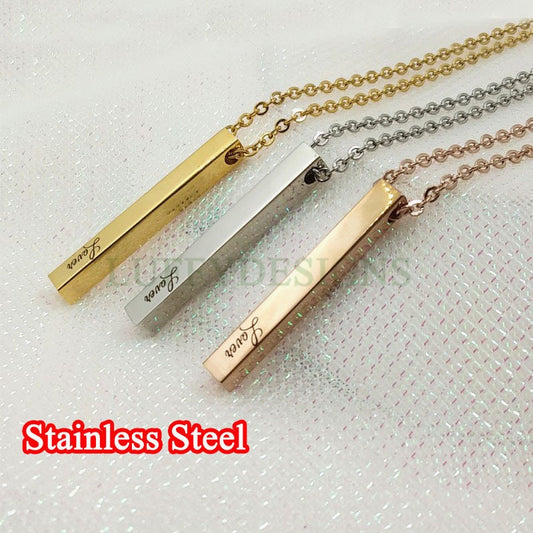 Personalized Bar Necklace