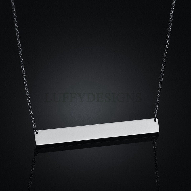 Personalize Bar Necklace,Custom Name Necklace,Gold Necklace,Gold Jewelry,Engraved Necklace,Bridesmaid Gift,Friendship Necklace,Chrismas Gift