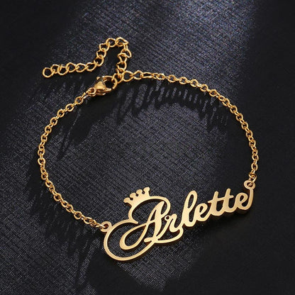 Personalized Name Jewelry, Custom Name Bracelet, Custom Word Gifts, Gold Name Bracelet, Monogram Bracelet, Memorial Jewelry, Bridal Gift