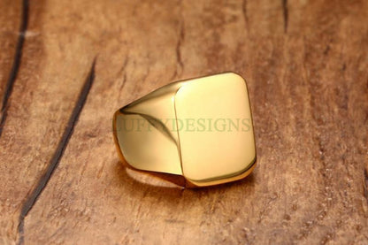 Personalized Ring, Custom Name Ring, Gold Men Ring, Promise Ring, Engraved Ring, Gift For Men, Men's Wedding Ring, Father's Day Gift