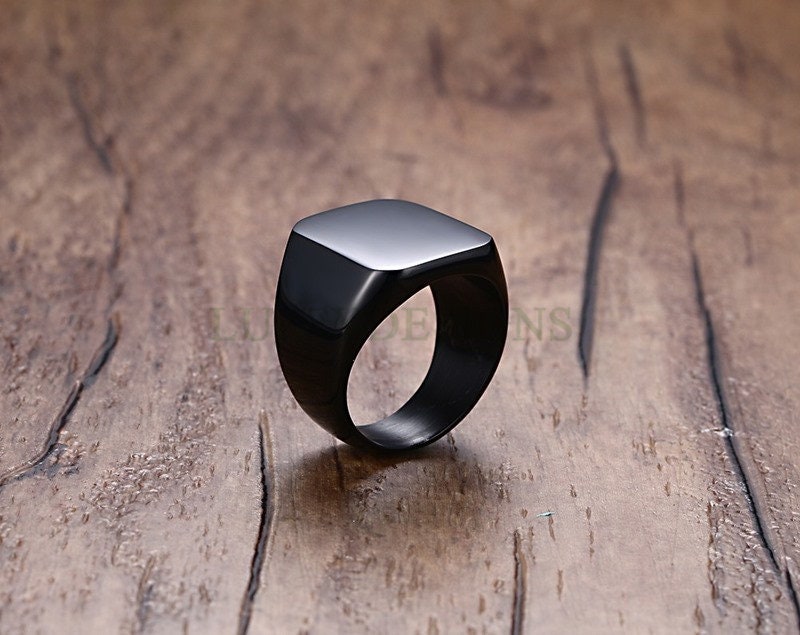 Personalized Ring, Custom Name Ring, Gold Men Ring, Promise Ring, Engraved Ring, Gift For Men, Men's Wedding Ring, Father's Day Gift
