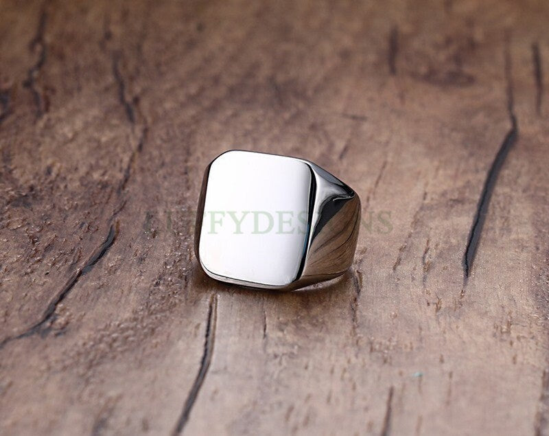 Personalized Ring, Custom Name Ring, Gold Men Ring, Promise Ring, Engraved Ring, Gift For Men, Men's Wedding Ring, Father's Day Gift