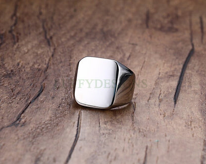 Personalized Ring, Custom Name Ring, Gold Men Ring, Promise Ring, Engraved Ring, Gift For Men, Men's Wedding Ring, Father's Day Gift