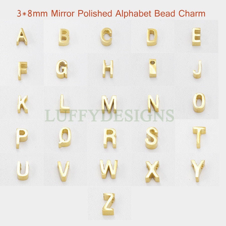 Uppercase Letter Charm