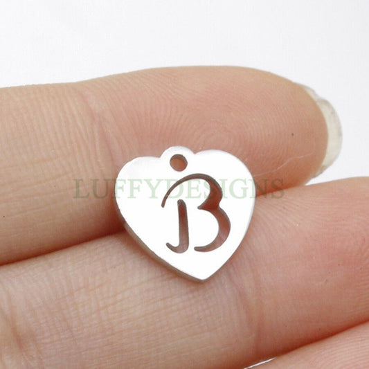 Initial Heart Charm