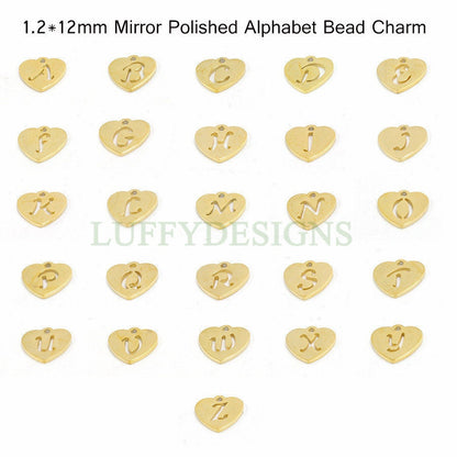 Initial Heart Charm