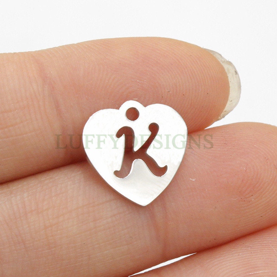 Initial Heart Charm