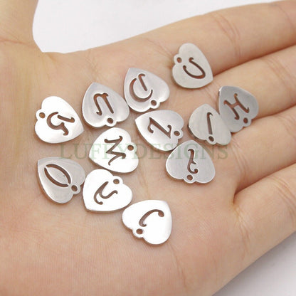 Initial Heart Charm