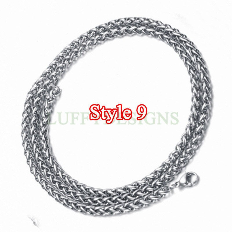 Wholesale 5pcs Finished 316L Stainless Steel Chain,  18k Gold Plated, Necklace Chains Bulk For Jewelry Making, Hypoallergenic Chain