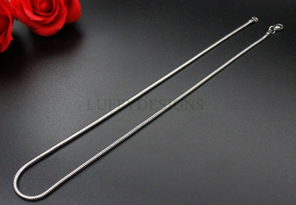 10pcs Finished 316L Stainless Steel Chains, Snake Chains, 18k Gold /Rose Gold plated, 16 /18 /20 inches, 0.9mm /1.2mm /1.5mm /2.0mm /2.4mm