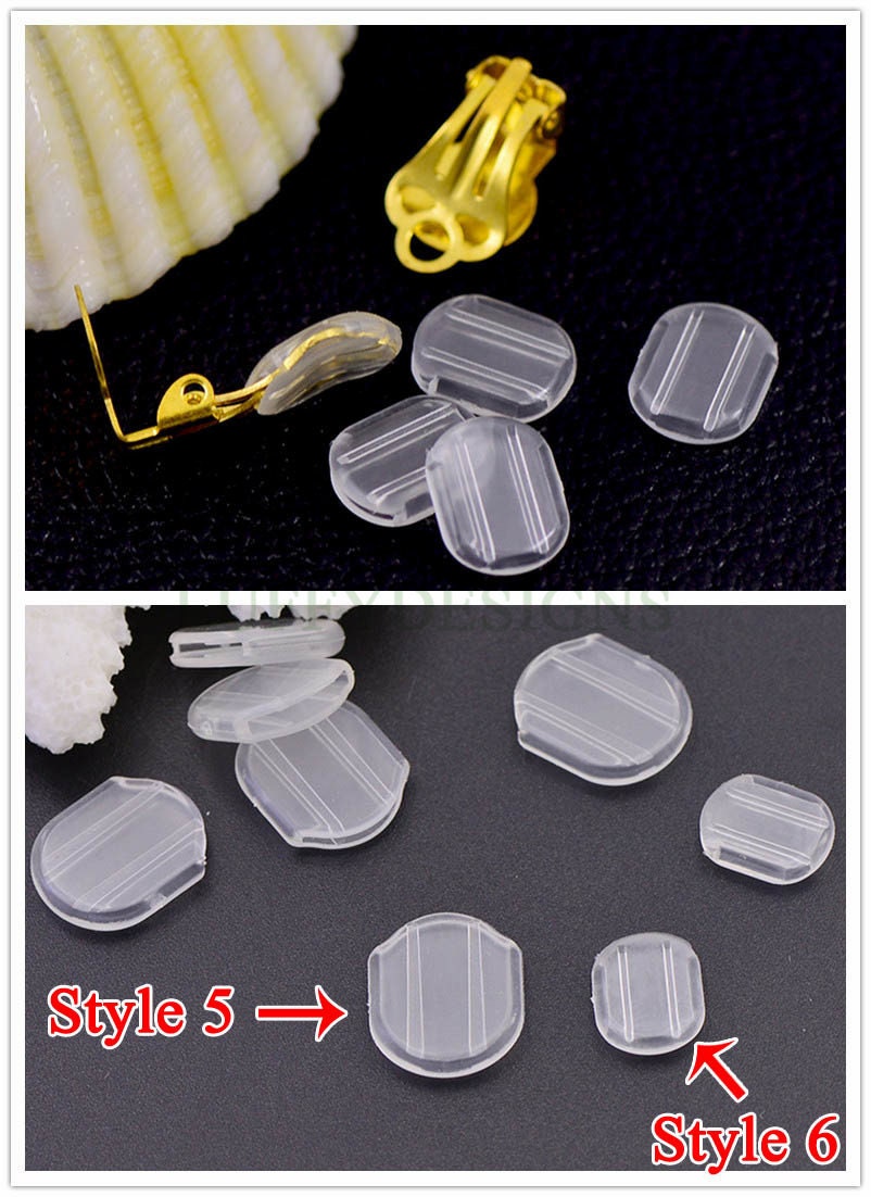 100pcs multi pack slip on comfort pads for clip on earclips, Comfortable Fit