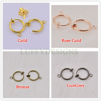 Clip On Fake Earring