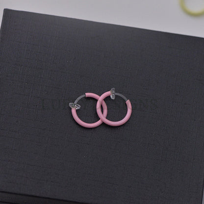 20pcs Clip On Luminous Fake Nose Ring /Lip Ring /Earring, Spring Action Fake Hoops, No Piercing Luminescent Earring/ Nose Ring /Lip Ring
