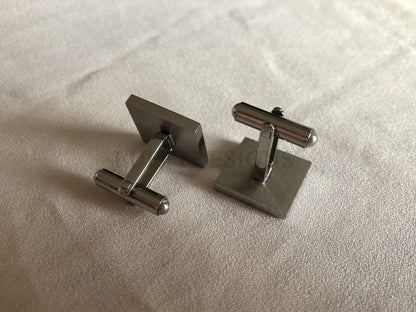 316L Stainless steel cufflinks ,square plane 16mm French cufflinks blank, cufflink base, Cufflinks Bezel Setting, Mirror Polished Cufflinks