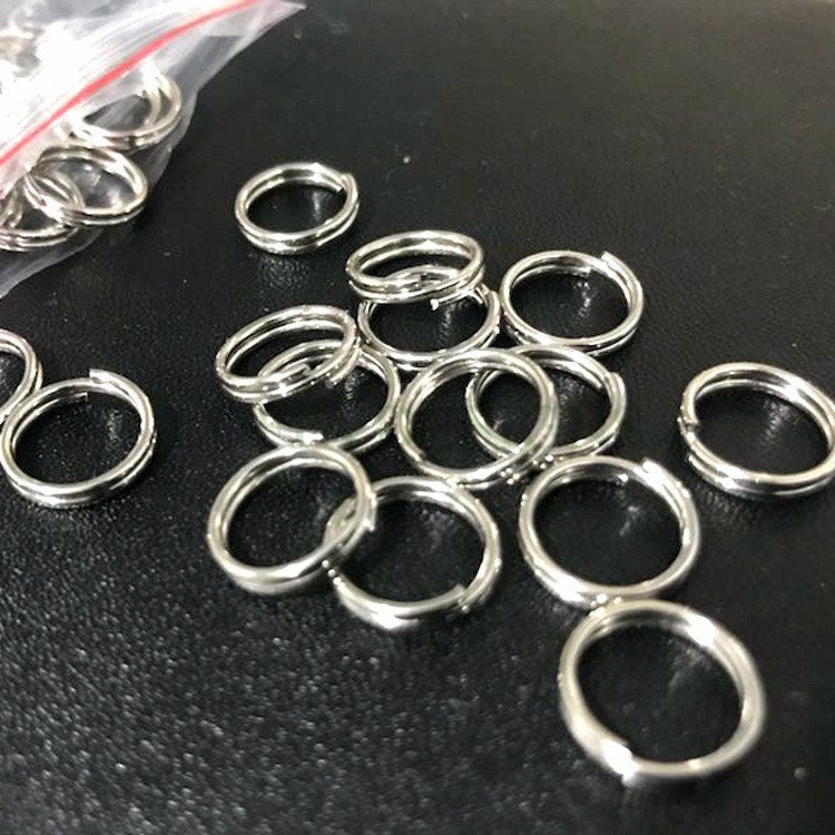 100pcs 22 Gague/ 0.6mm, Double Loop Split Jump Rings, 304 Stainless Steel, 5mm /6mm /7mm /8mm /10mm, Gold Split Jump Rings, Link Connector