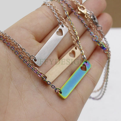 Blank bar necklace supplies