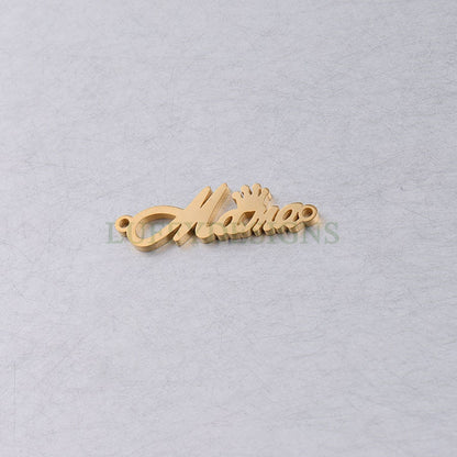 10pcs Mama Charm Pendant, Mama Connector Links, Bracelet/Necklace Making Findings for Mother, Mothers Day Gift, Gold plated Stainless Steel