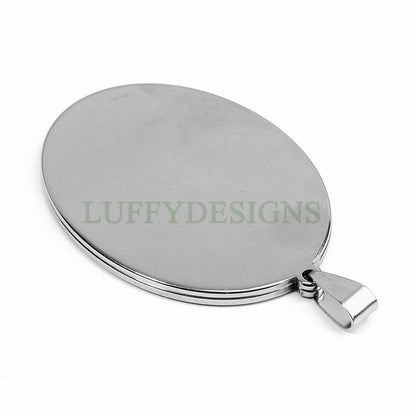 10pcs Oval Bezel Tray Blanks, Cabochon Settings, Blank Bezel Base Settings, 18K Gold plated Stainless steel, Pendant Base Tray 18x25mm