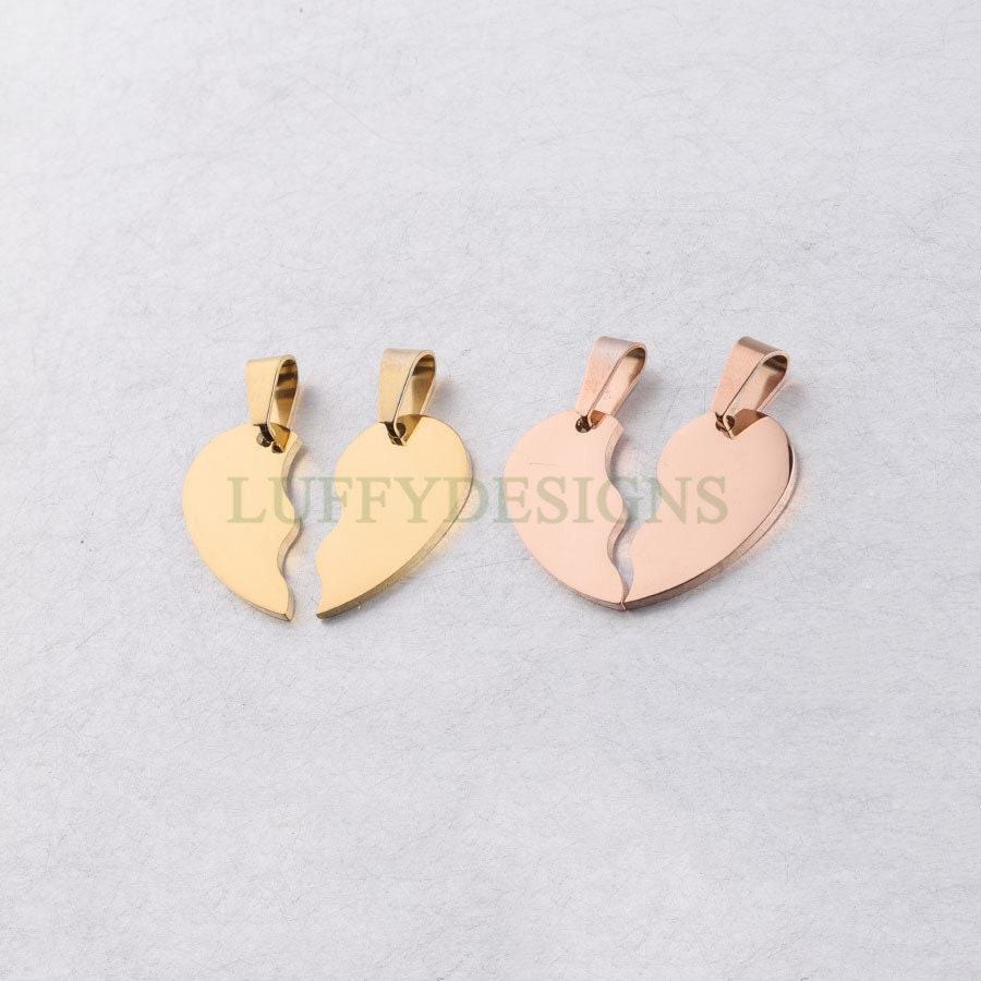 Split Heart Charm