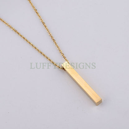 Blank bar necklace