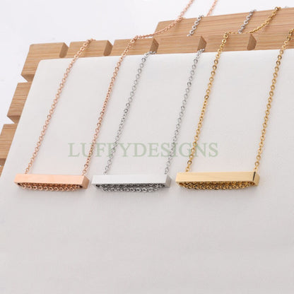 Blank bar necklace