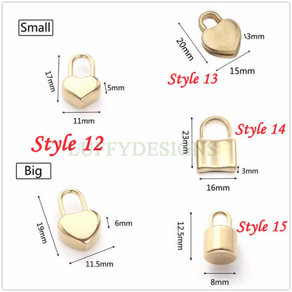 5pcs 3D Key and Lock Charms, Gold plated Stainless Steel, Gold Key and Lock Pendant, Tiny Key and Lock Charms, Jewelry Making Findings