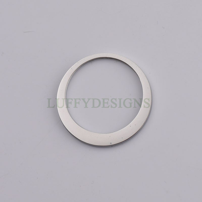 5pcs Circles Charm, Three-Layer Circle Pendant, Stainless Steel Ring Charm, Circles Charms Link Connectors, Round Pendant, Round Flat Ring