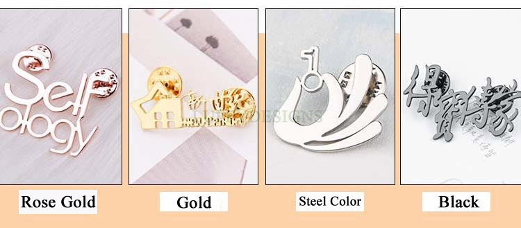 Gold Monogram Brooch