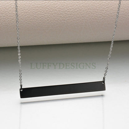 Personalize Bar Necklace,Custom Name Necklace,Gold Necklace,Gold Jewelry,Engraved Necklace,Bridesmaid Gift,Friendship Necklace,Chrismas Gift