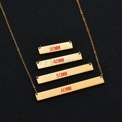 Personalize Bar Necklace,Custom Name Necklace,Gold Necklace,Gold Jewelry,Engraved Necklace,Bridesmaid Gift,Friendship Necklace,Chrismas Gift