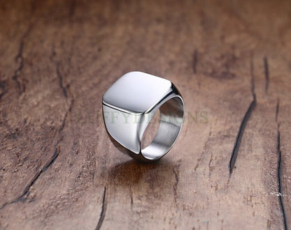 Personalized Ring, Custom Name Ring, Gold Men Ring, Promise Ring, Engraved Ring, Gift For Men, Men's Wedding Ring, Father's Day Gift