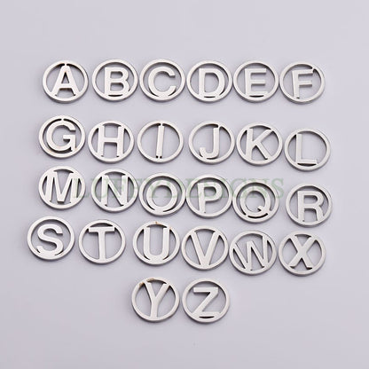 A-Z Uppercase Letter Charm, Alphabet Charm, Gold Letter Pendant, 26 Letters Initial Charms, 18K Gold Plated Stainless Steel, Mirror Polished