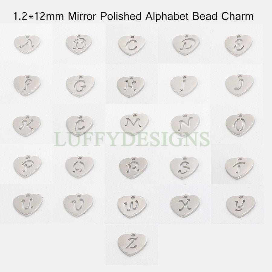 Initial Heart Charm