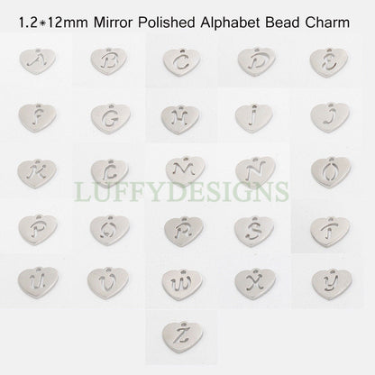 Initial Heart Charm
