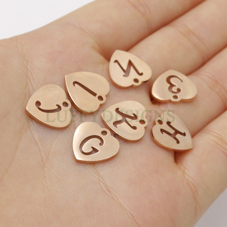 Initial Heart Charm