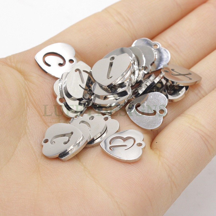 Initial Heart Charm