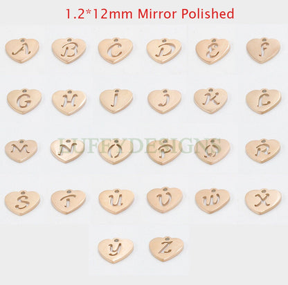 Initial Heart Charm