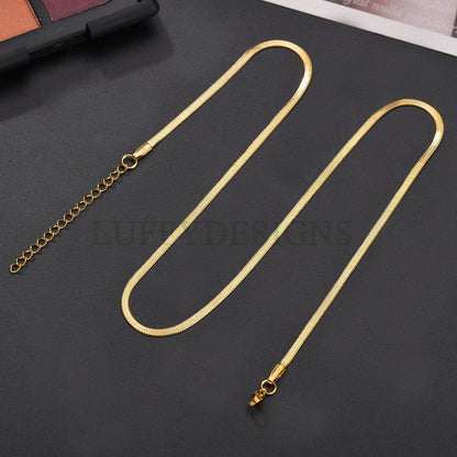 Flat Snake Necklace