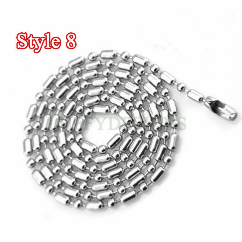 Wholesale 5pcs Finished 316L Stainless Steel Chain,  18k Gold Plated, Necklace Chains Bulk For Jewelry Making, Hypoallergenic Chain