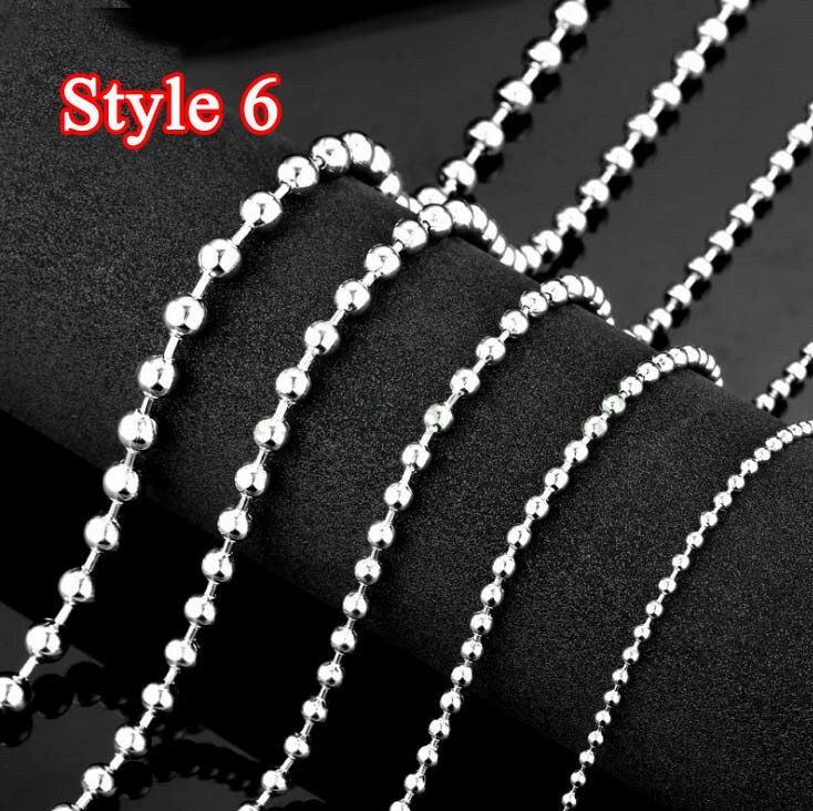 Wholesale 5pcs Finished 316L Stainless Steel Chain,  18k Gold Plated, Necklace Chains Bulk For Jewelry Making, Hypoallergenic Chain